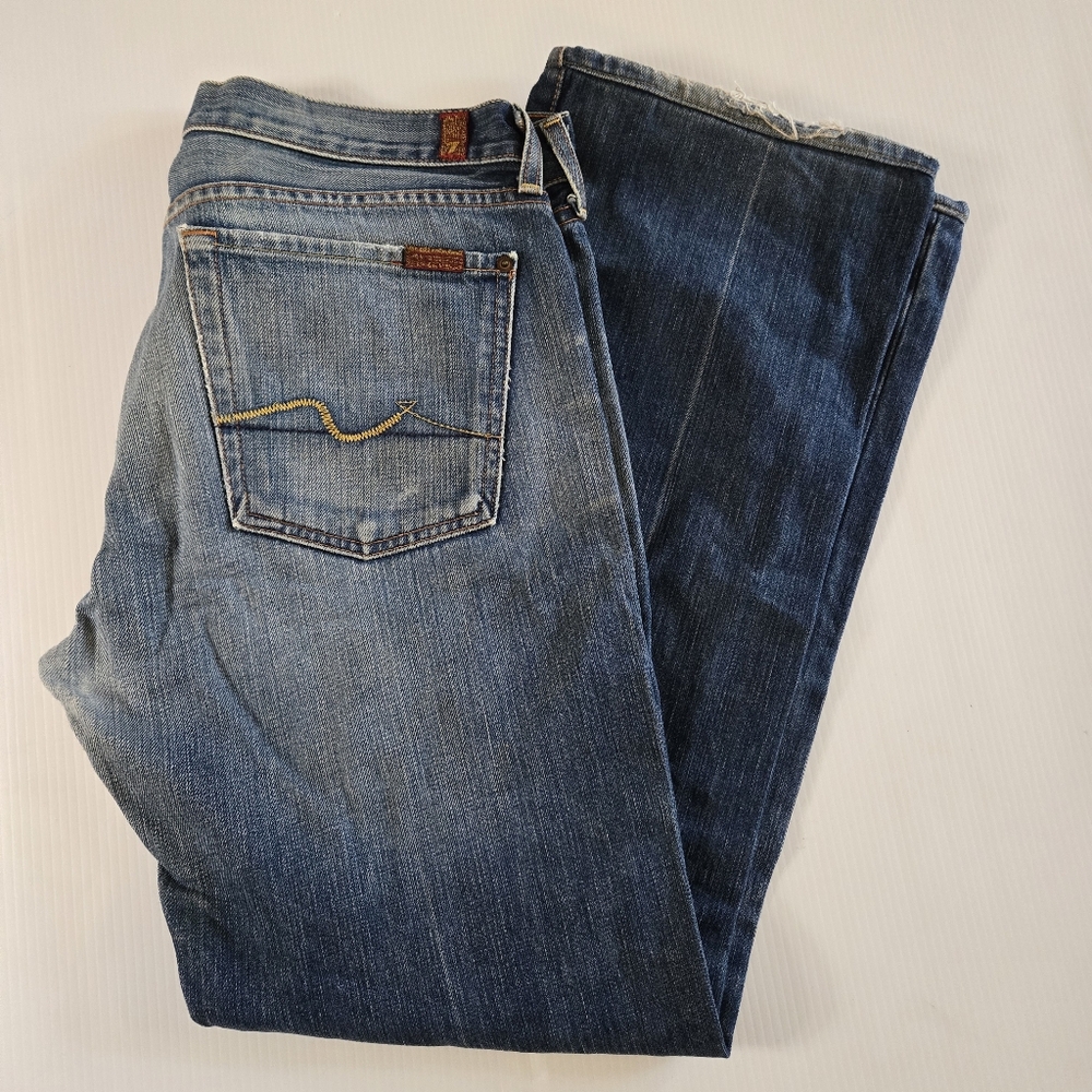 7 For All Mankind By Jerome Dahan Women's Jeans Boot Cut Size 32